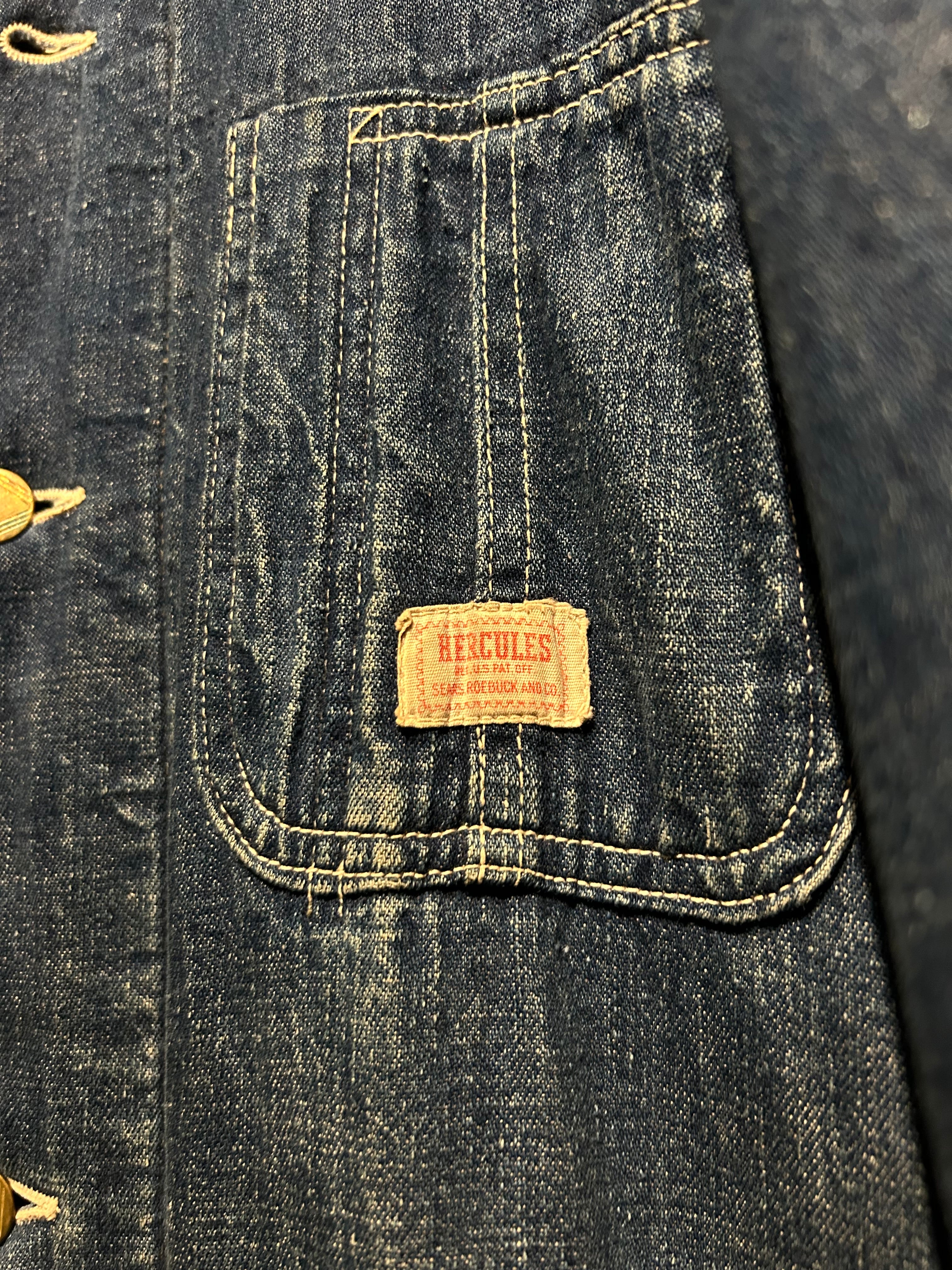 Caka】50's ~ 60's“HERCULES” Vintage Denim Coverall Jacket | Caka