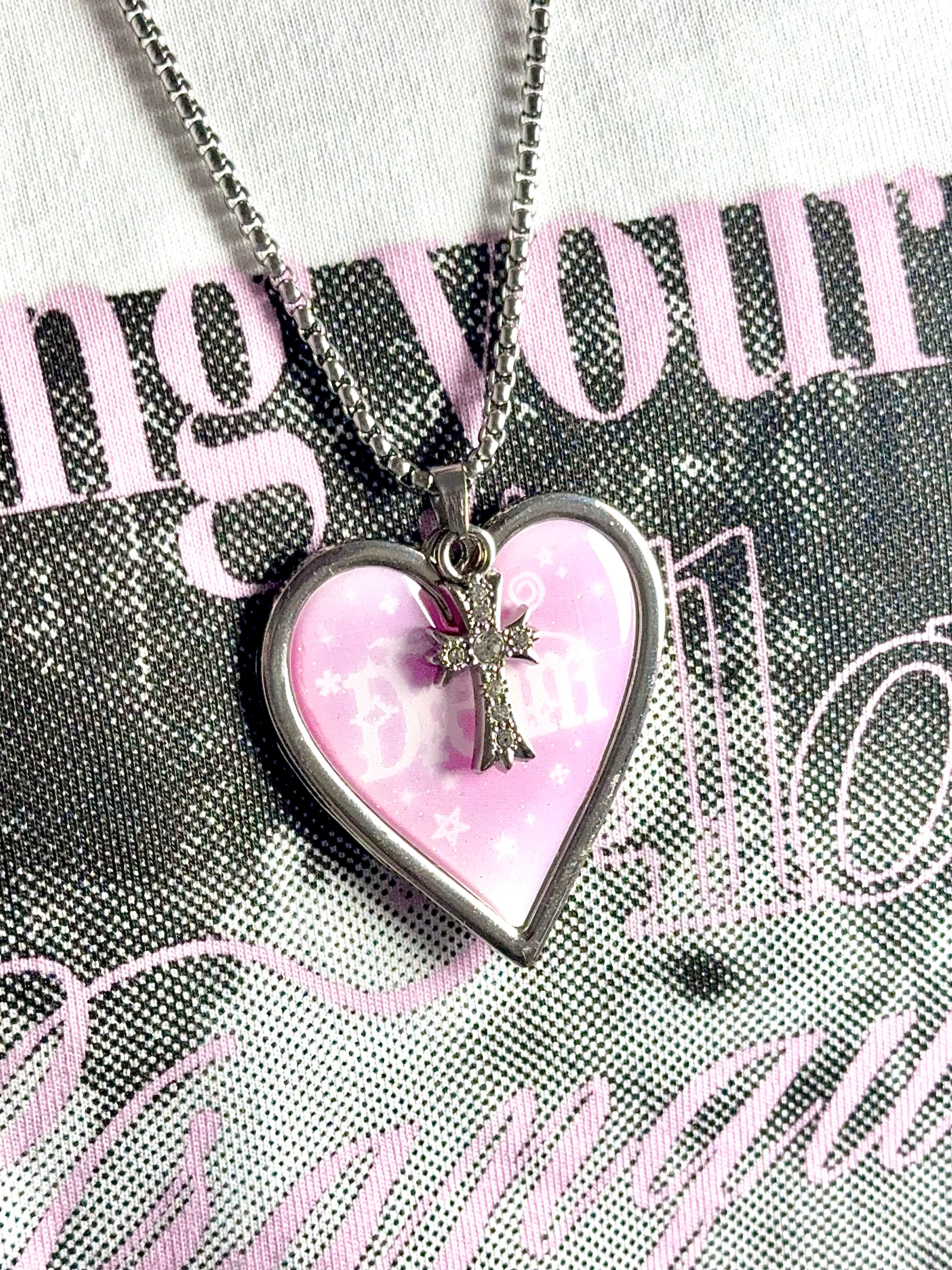 marumaruzip]トキメキハートネックレス【両面イラスト／アクセサリー