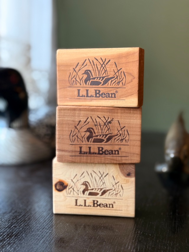 【3個セット】“L.L.Bean” Cedar Wood Block エルエルビーン シダーウッドブロック