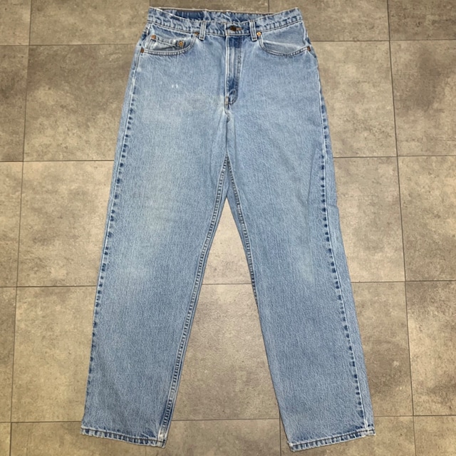 USA製 90s Levi's 550 ビンテージ デニム 34×32 刻印650 90年代 リーバイス   ブルー 後染め 先染め サルファー