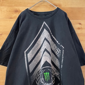 【MONSTER ENERGY】 プリント 半袖 Tシャツ XL ビッグサイズ モンスターエナジー US古着 アメリカ古着