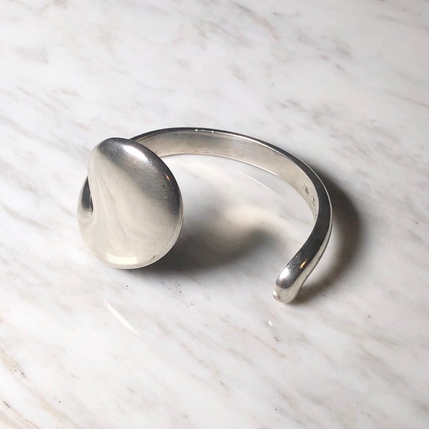 vintage GEORG JENSEN abstract silver bangle 