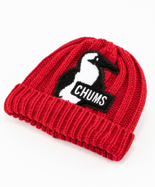 CHUMS (チャムス) キッズ ブービー ニット ワッチ レッド CH25-1027 ニット帽 帽子