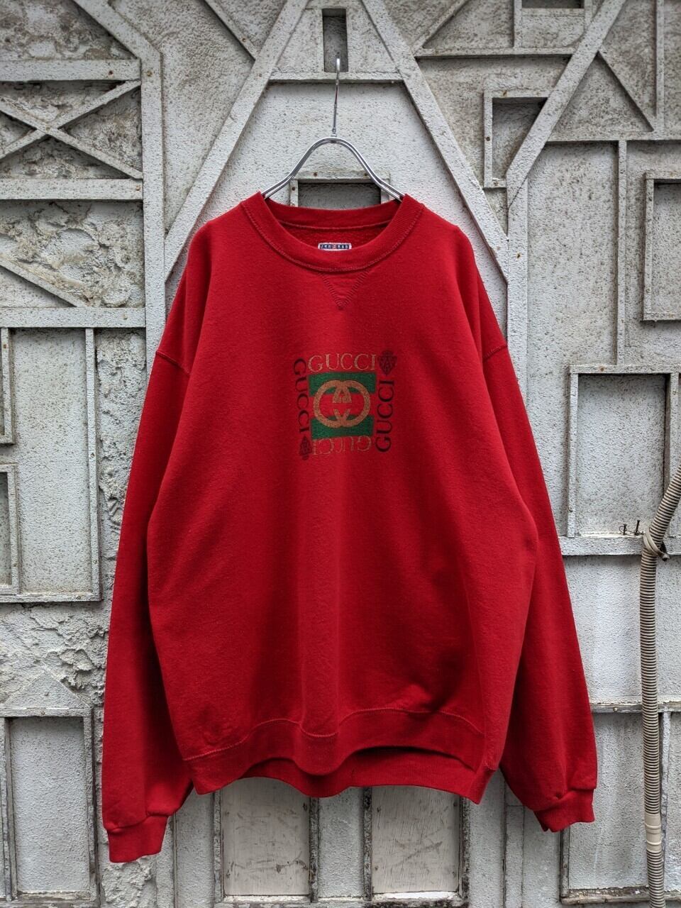 "GUCCI" bootleg logo sweat