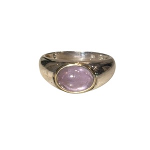 vintage silver lavender stone ring