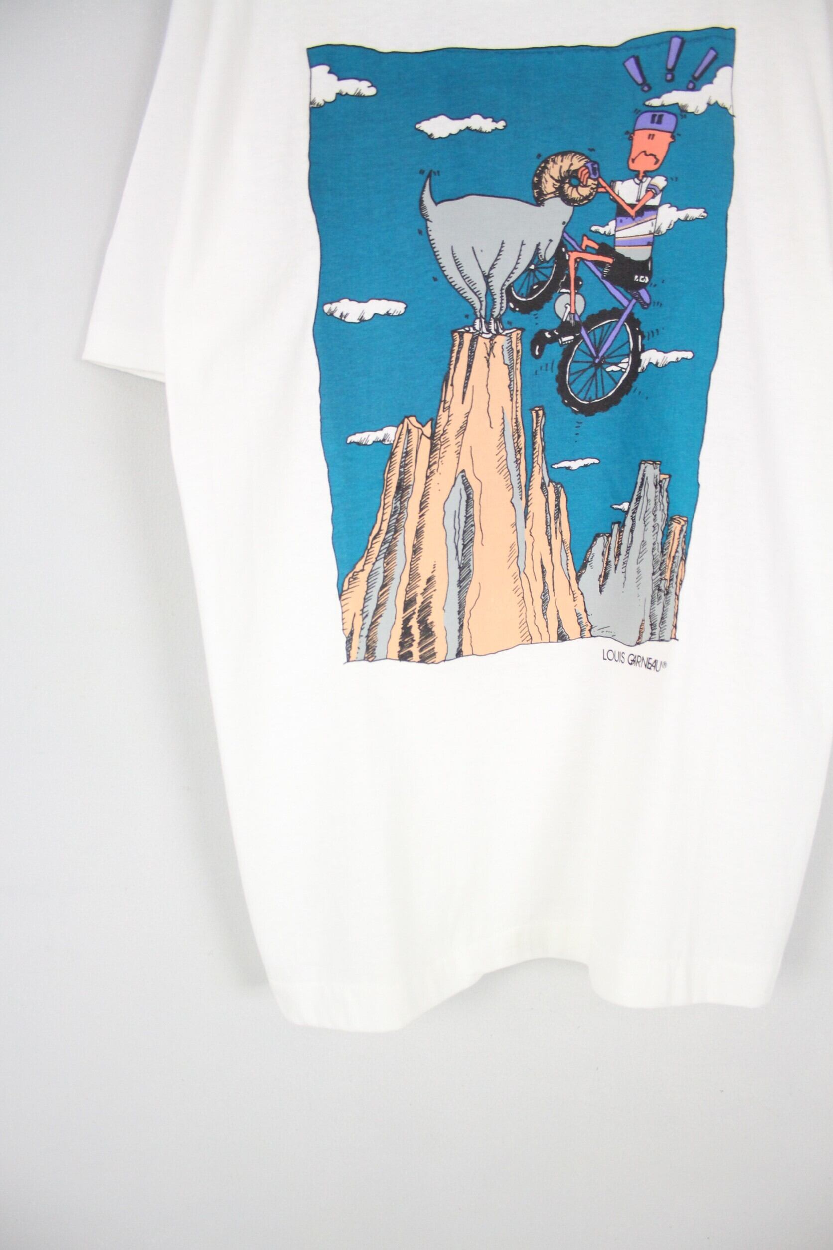 Dead Stock 1990's Vintage Louis Garneau S/S プリントTシャツ Made