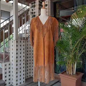 Suede fringe dress / スウェード フリンジ ドレス