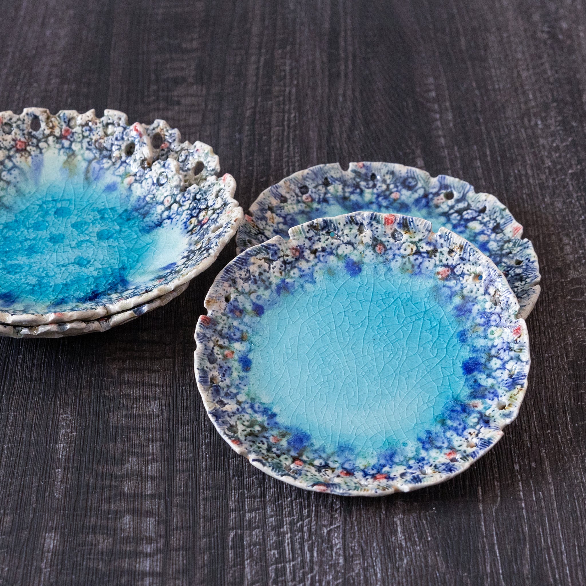 螢窯 エメラルド小皿 | Dear Okinawa,