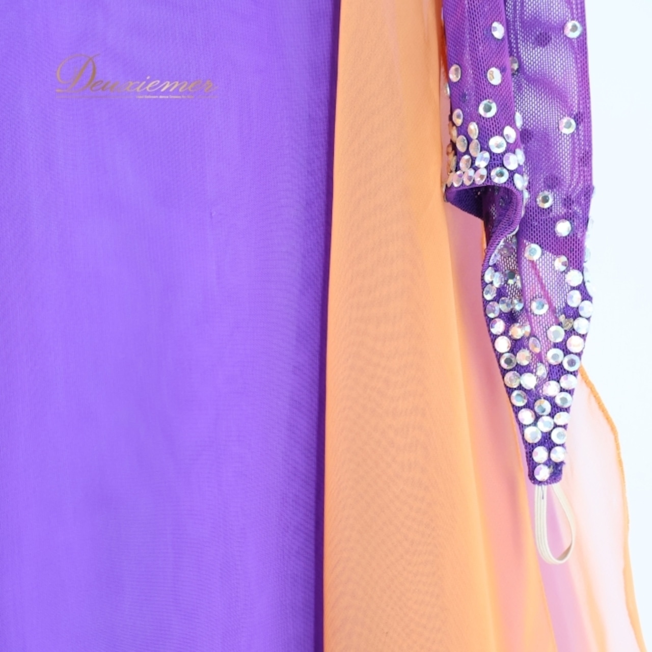 社交ダンス 衣装 スタンダードドレス ワンピース ドレス スタンダード 紫 フロート レース デモ 競技 ダンス パーティ 発表会 パープル系 エレガント 上品 おしゃれ フェミニン ステージ衣装 パーティー用 ダンスパフォーマンス