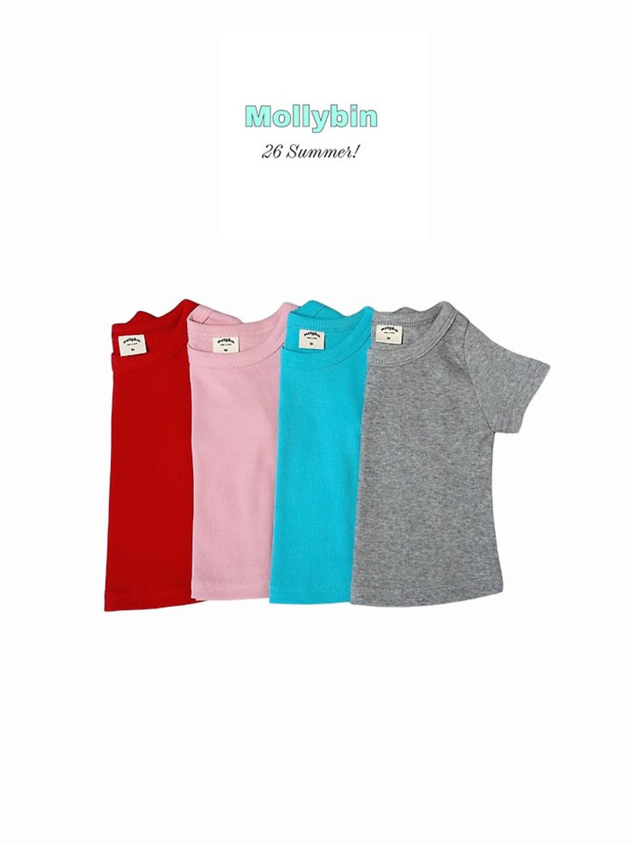 [Mollybin] Pick-gold T-shirt / [몰리빈] 픽골지티