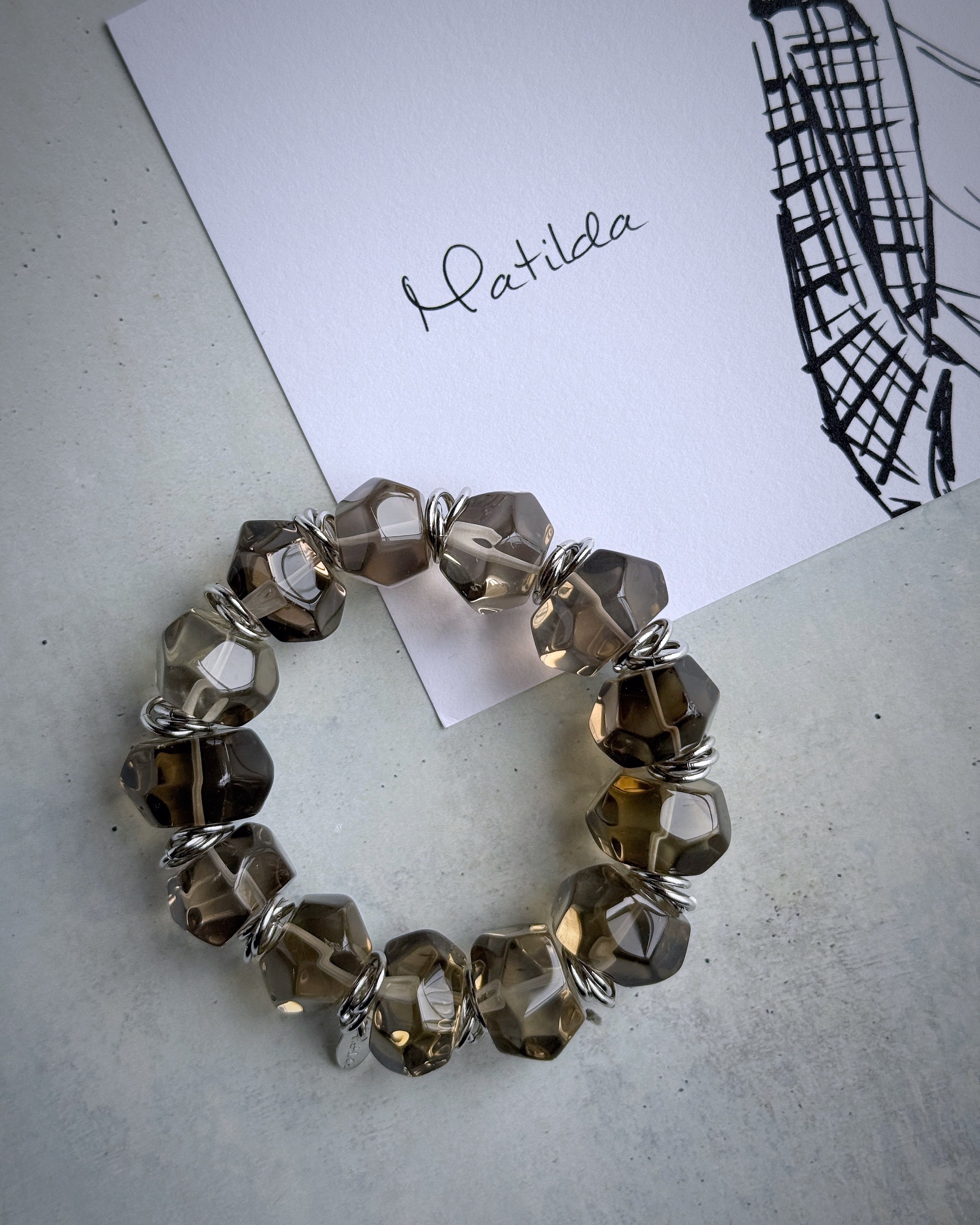 tumble bracelet(スモーキークォーツ)