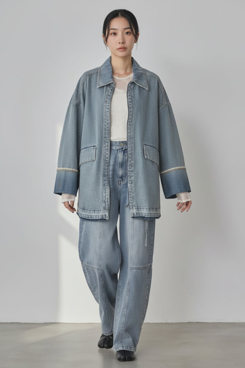 ツイル ミディジャケット