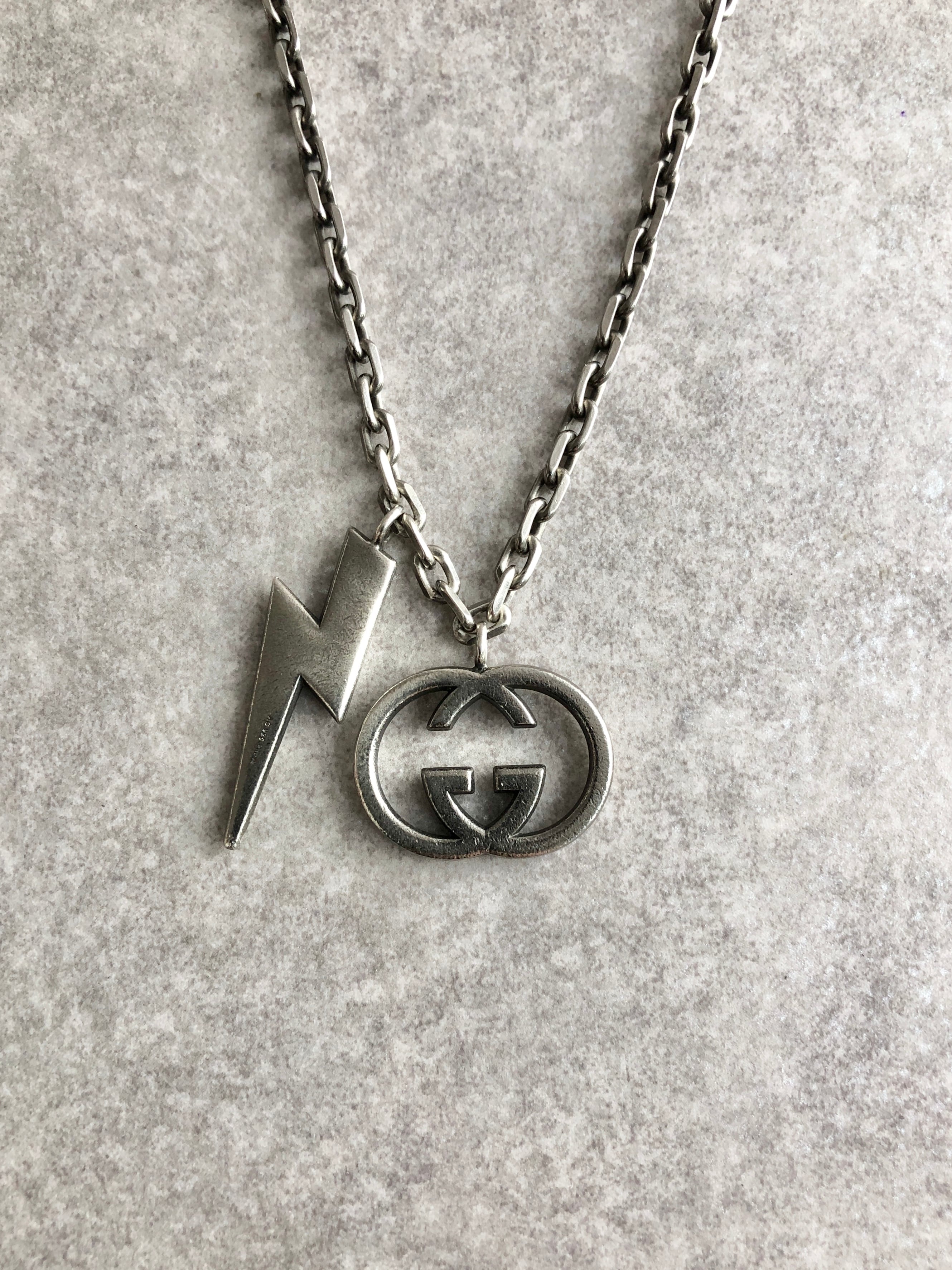 GUCCI グッチ ネックレス シルバー GG 925 イナズマ vintage