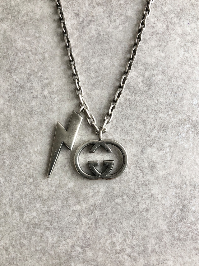 GUCCI グッチ ネックレス シルバー GG 925 イナズマ vintage ヴィンテージ オールド b87wbj