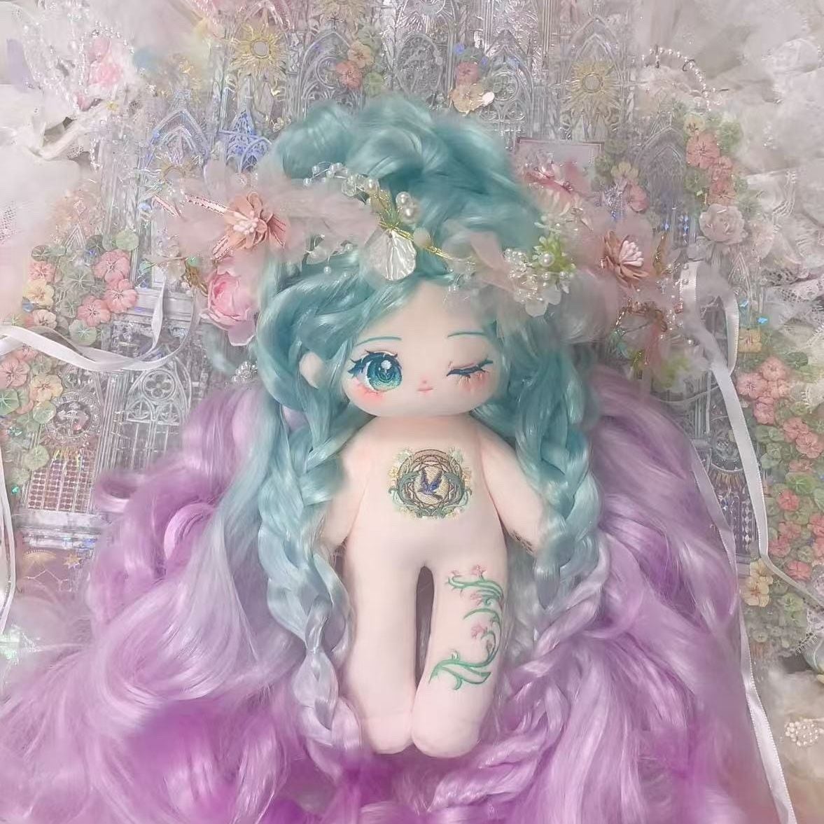 未使用美品　無属性　ぬいぐるみ　10cm ラズベリークリーム Meet beauty (ぬい専門店)