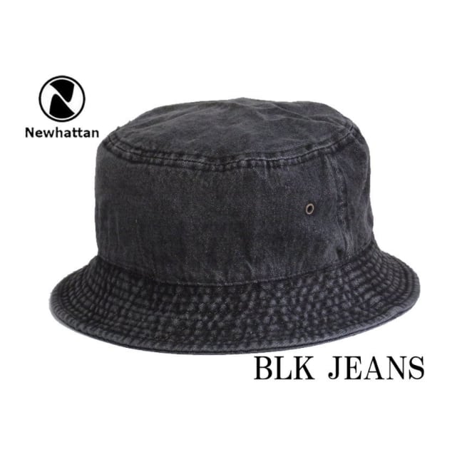NEWHATTAN COTTON STONE WASHED BUCKET HATS