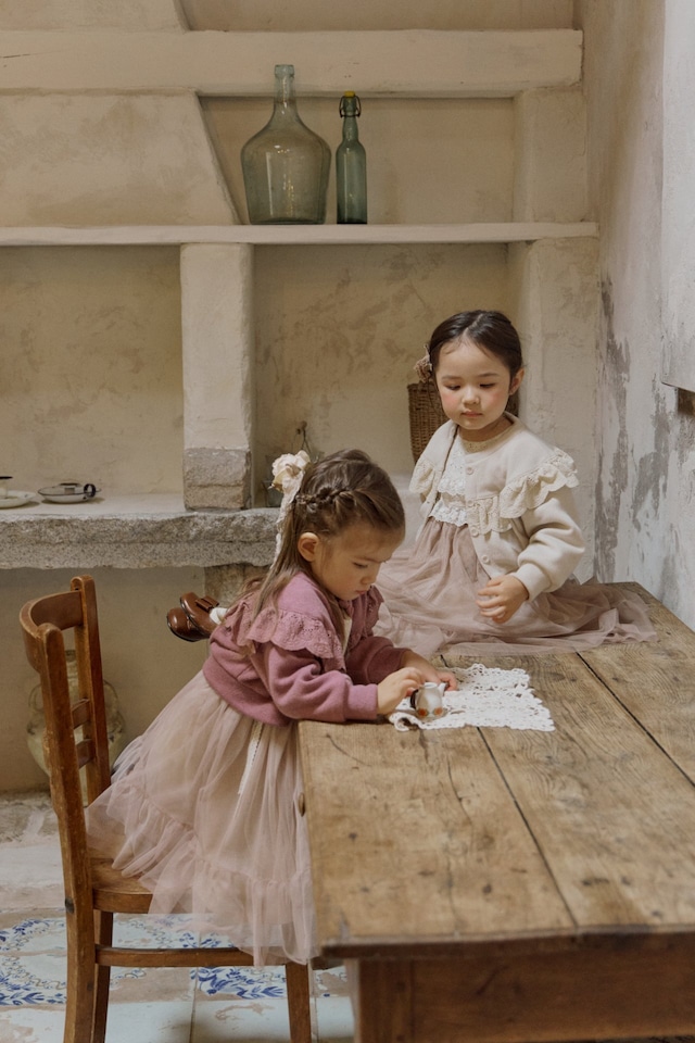 ラスト1 beige3【即納】<flo>  Missha cardigan