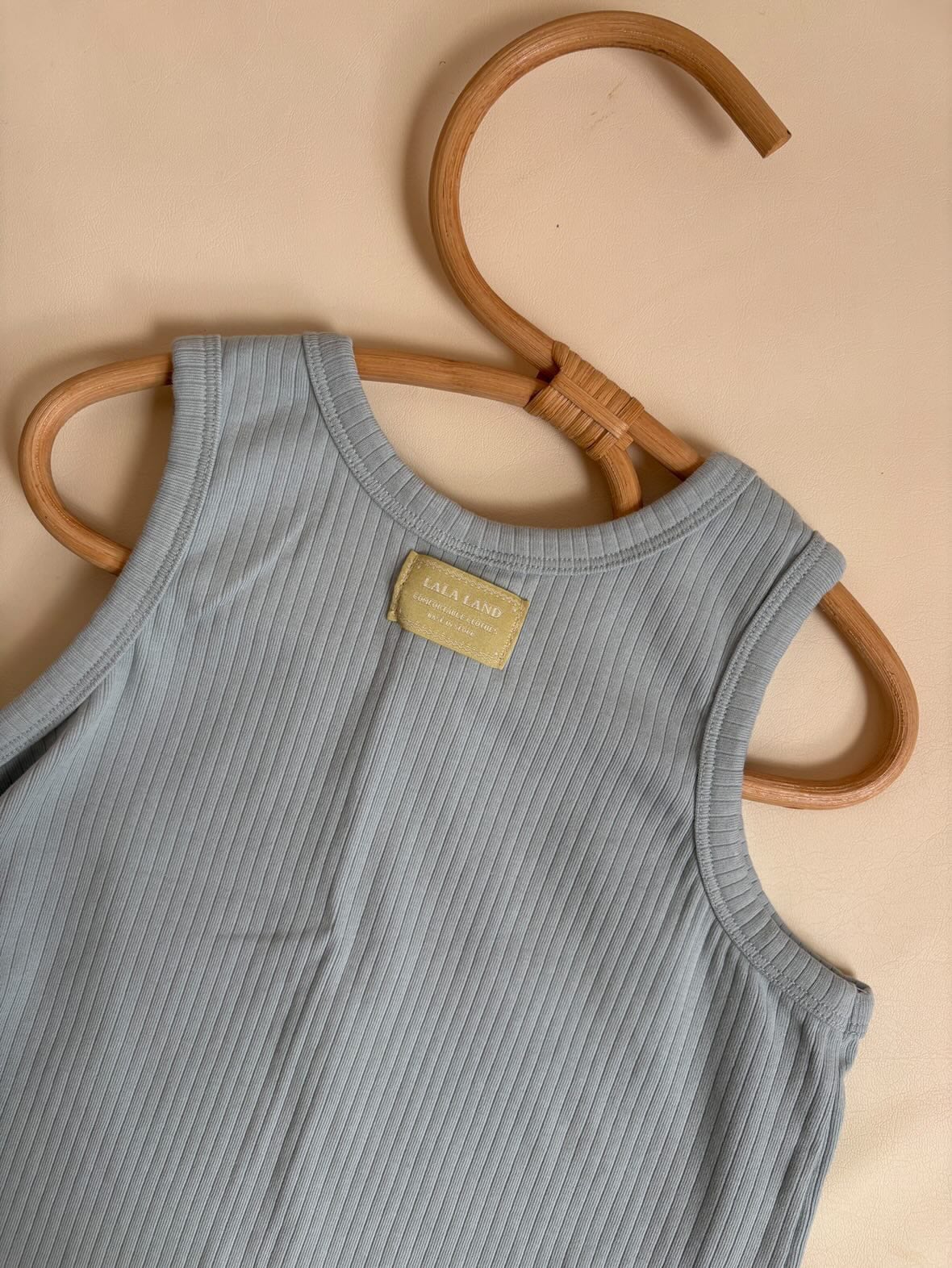 《即納》送料無料【lalaland】Rib Sleeveless T