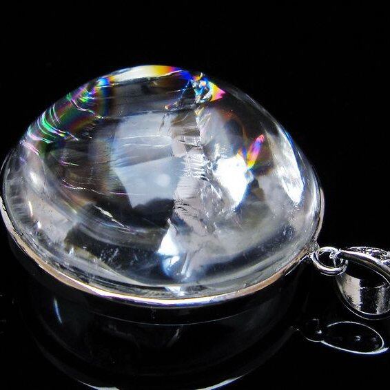アイリスクォーツ 水晶 ペンダント 虹入り 一点物  おまかせ便 112-12452