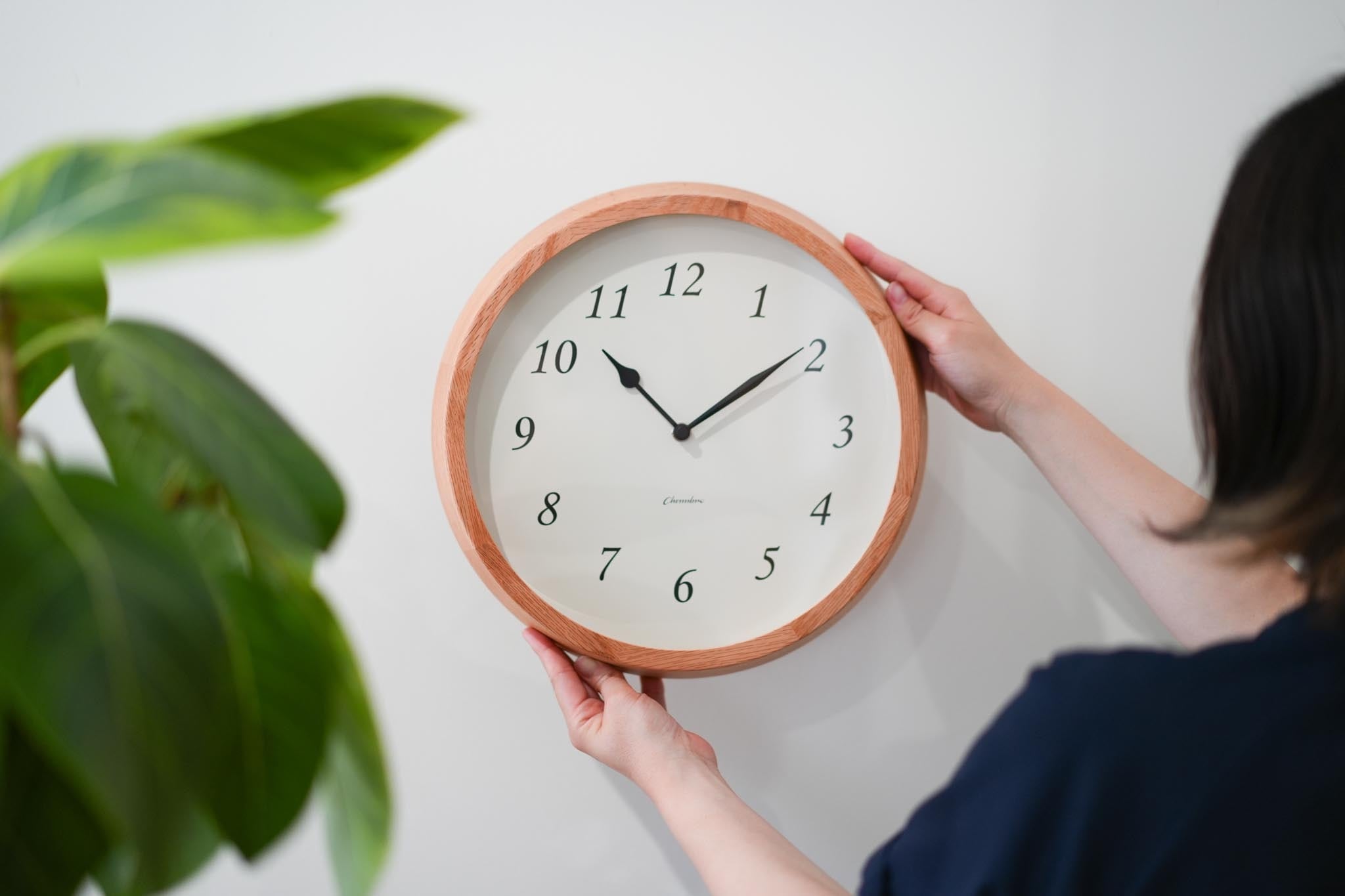電波時計 Clair CLOCK OAK | シャンブル【CHAMBRE】byインターゼロ