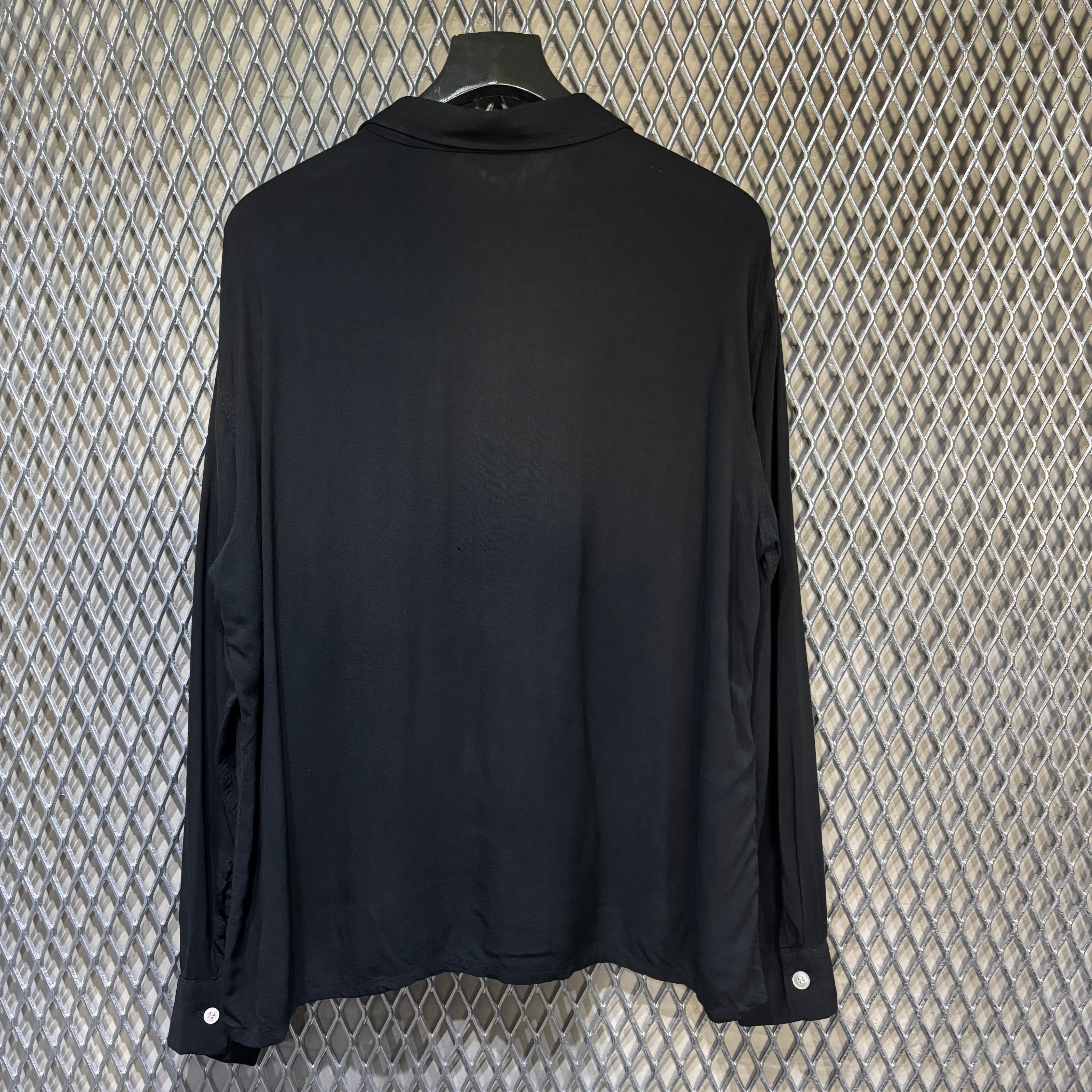 60s【Bud Berma】 L/S Rayon Open Collar Shirt | the Holic vintage