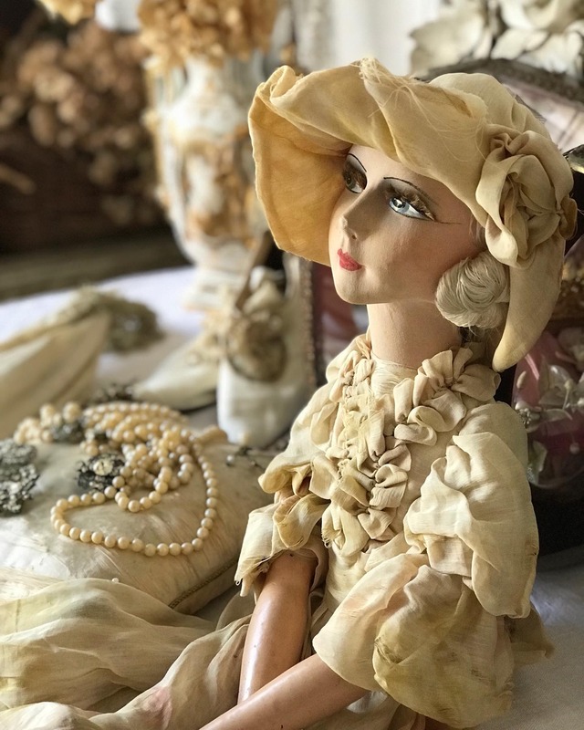 1920s フレンチアンティーク ブドワールドール | hazel anne btdafa