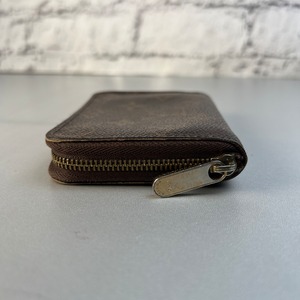 【最終処分SALE】LOUIS VUITTON ルイヴィトン モノグラム LV   レザー ジッピーコインパース ブラウン A-12132