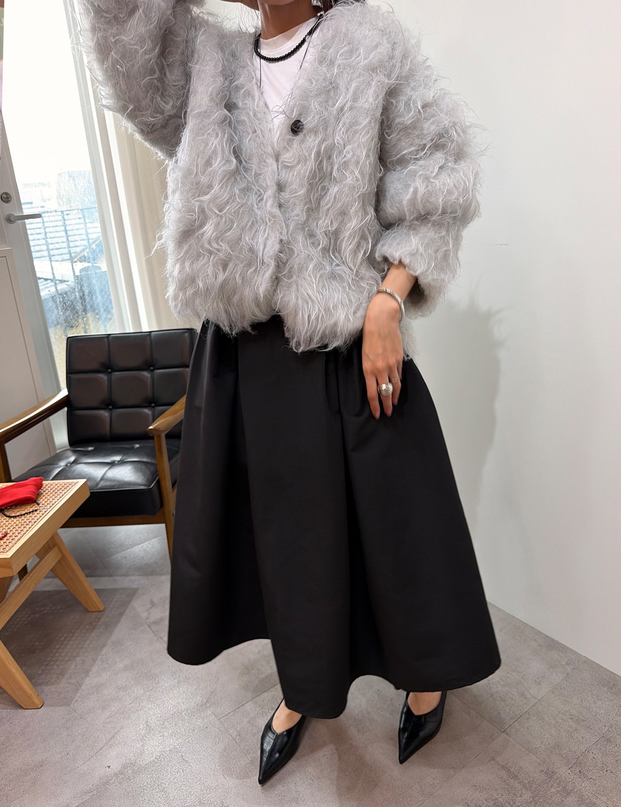 【新作5％OFF・3日間】Double Pleats Balloon Skirt_2colors