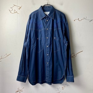 vintage ICEBERG embroidery design cotton western shirt