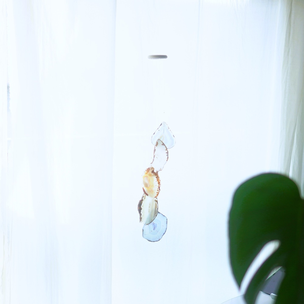 Almond Blossom - アゲートヒーリングチャイム / Agate Sun Catcher Wind Chime 090