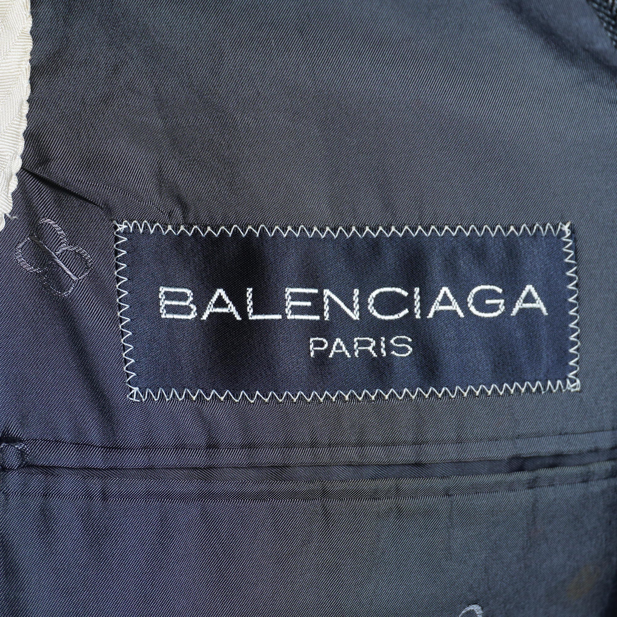 BALENCIAGA】バレンシアガヘリンボーンストライプダブル BALENCIAGA】バレンシアガヘリンボーンストライプダブル
