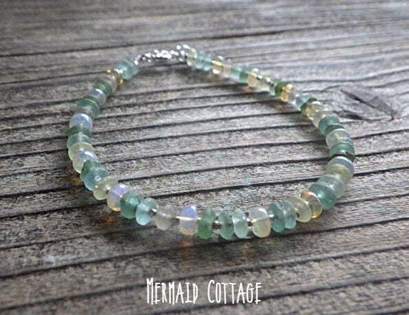 sv925 Ocean Romanglass Bracelet ローマングラス☆アジャスター