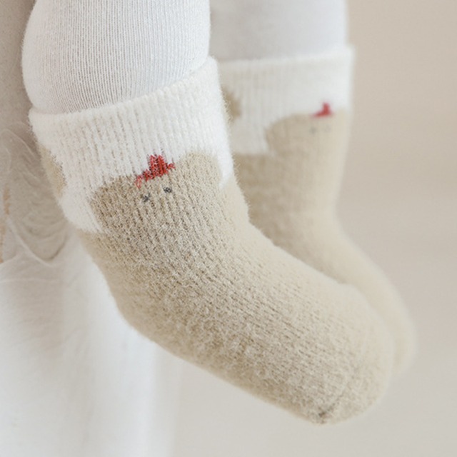 【SOCKS】柔らかい動物柄ソックス