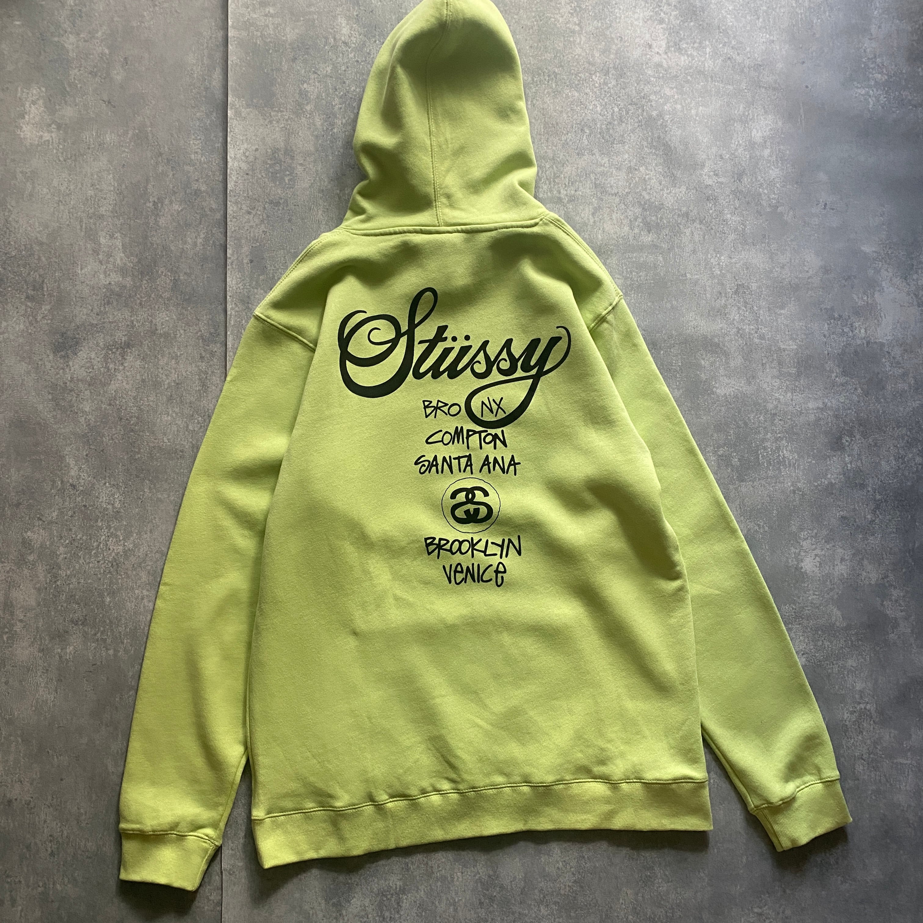 メンズステューシー stussy ワールドツアー スウェット パーカー XL