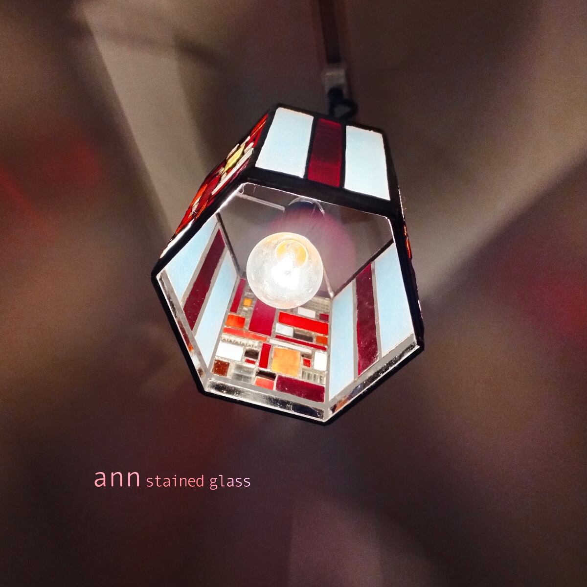 ステンドグラスランプ-R | ann stained glass