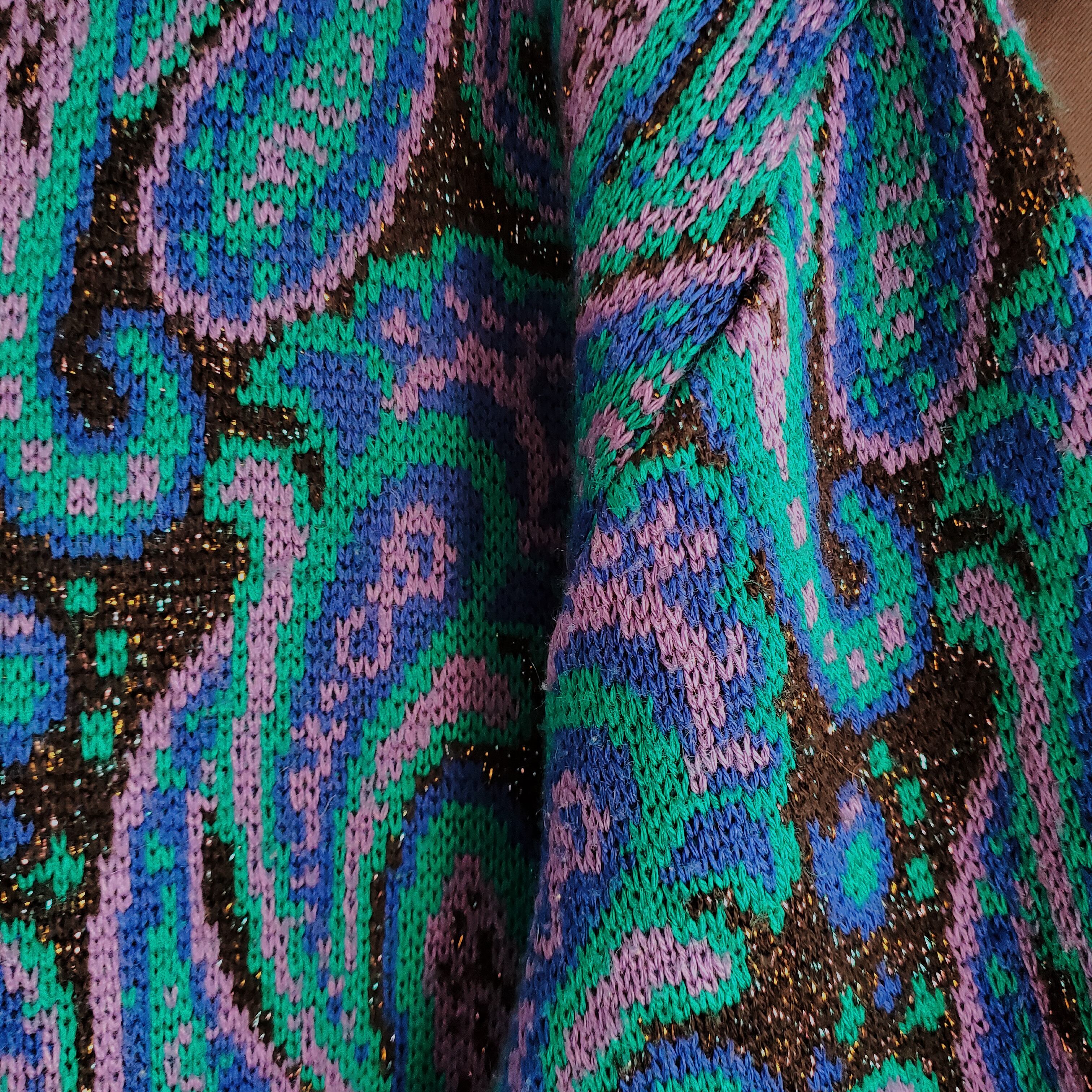 60s-70s mohair knit ペイズリー柄 60s-70s mohair knit ペイズリー柄 60s mohair knit ペイズリー