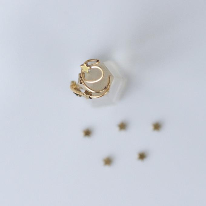 【Sale】一点物✦⋆.·星に願いを ⋆.··五星Wのカシオペアイヤーカフ⋆.·✦星風さんコラボ