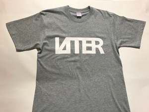 LAITER LOGO Tシャツ　グレー×白