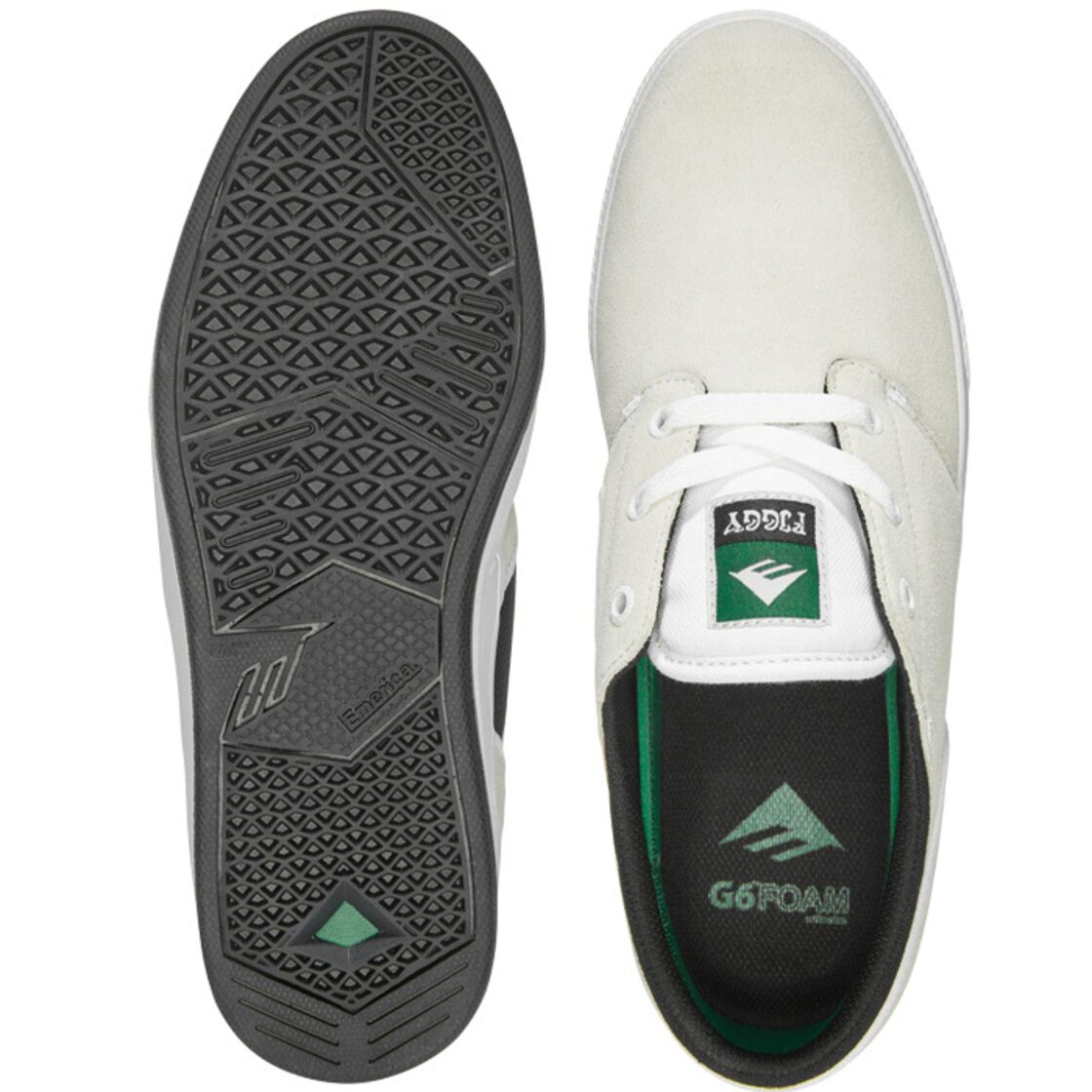 emerica スニーカー エメリカ スケボー 靴 FIGGY G6 BLACK/BLACK WHITE