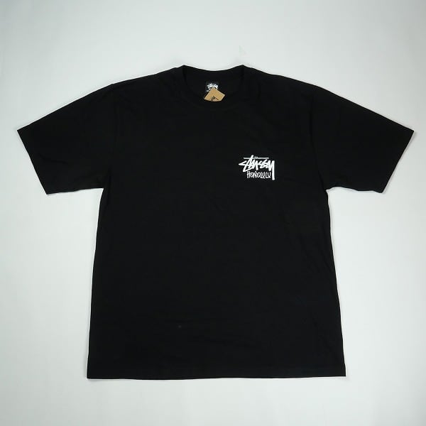 Size【M】 STUSSY ステューシー STOCK HONOLULU TEE BLACK ホノルル