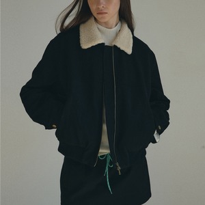 ボアカラージップアップジャケット　MR0165