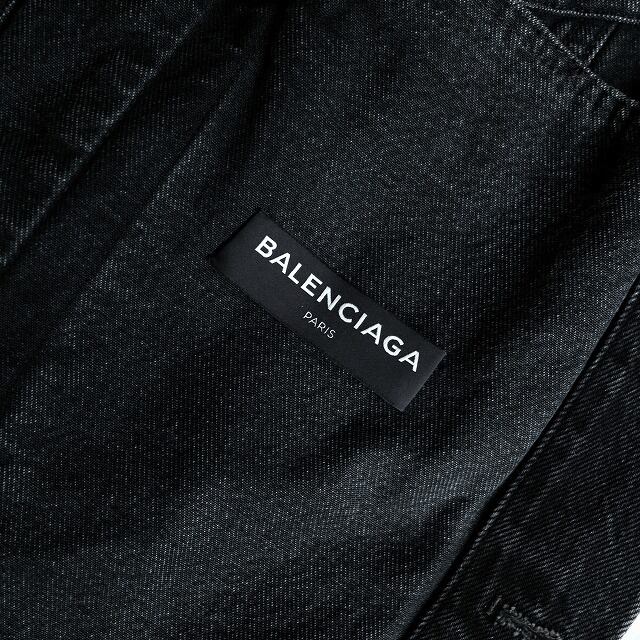 BALENCIAGA 2017 BLACK DENIM JACKET