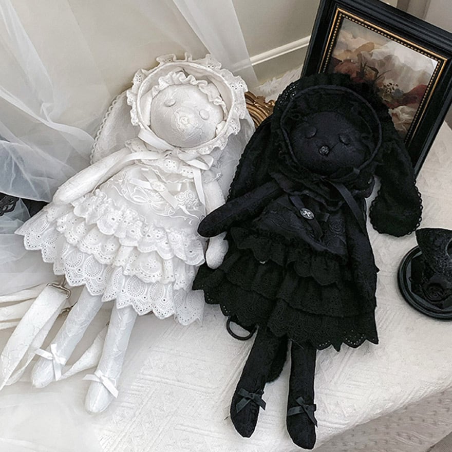 ゴスロリ通販 With U ぬいぐるみ バッグ パペット うさぎ 猫 ゴシック