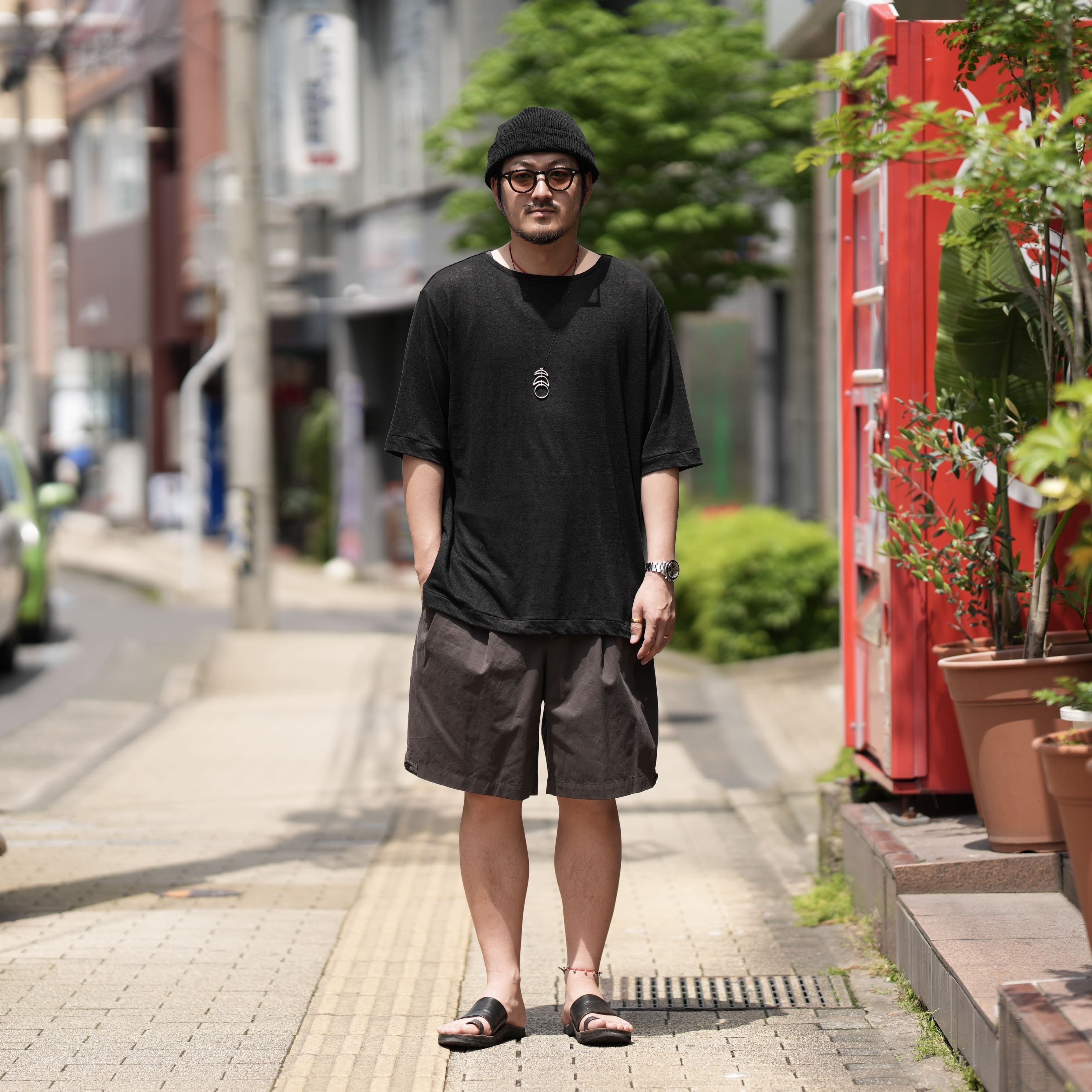 MAATEE&SONS 25ss LINEN L/S BOAT TEE黒3 MAATEE&SONS (マーティーアンドサンズ) 25SS