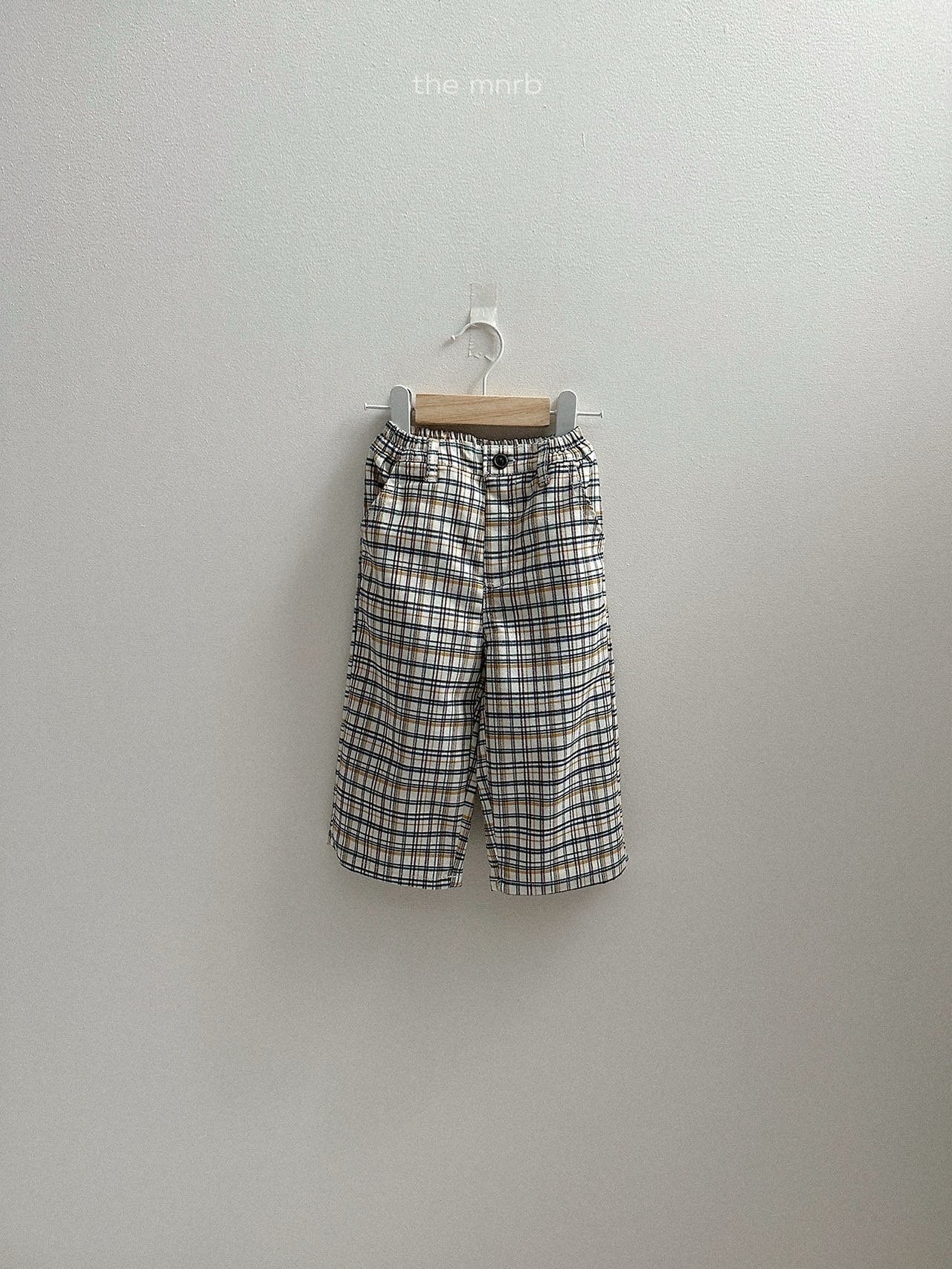 送料無料【予約】/ アダルチェックパンツ / minirobe