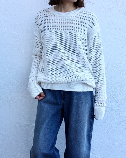 ESLOW/mesh sweater