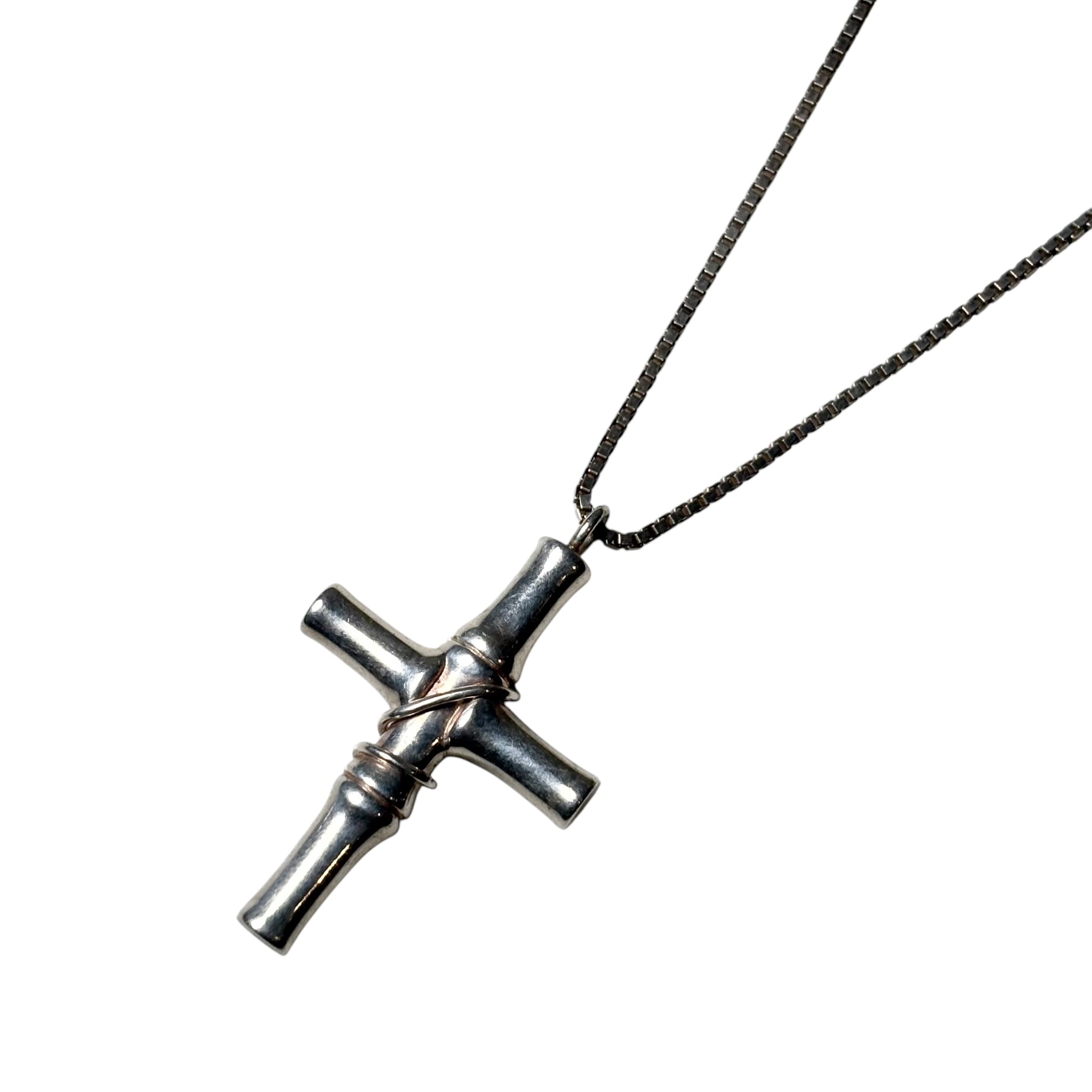 アクセサリー Patrick cox cross necklace PATRICK COX silver cross pendant necklace | NOIR ONLINE