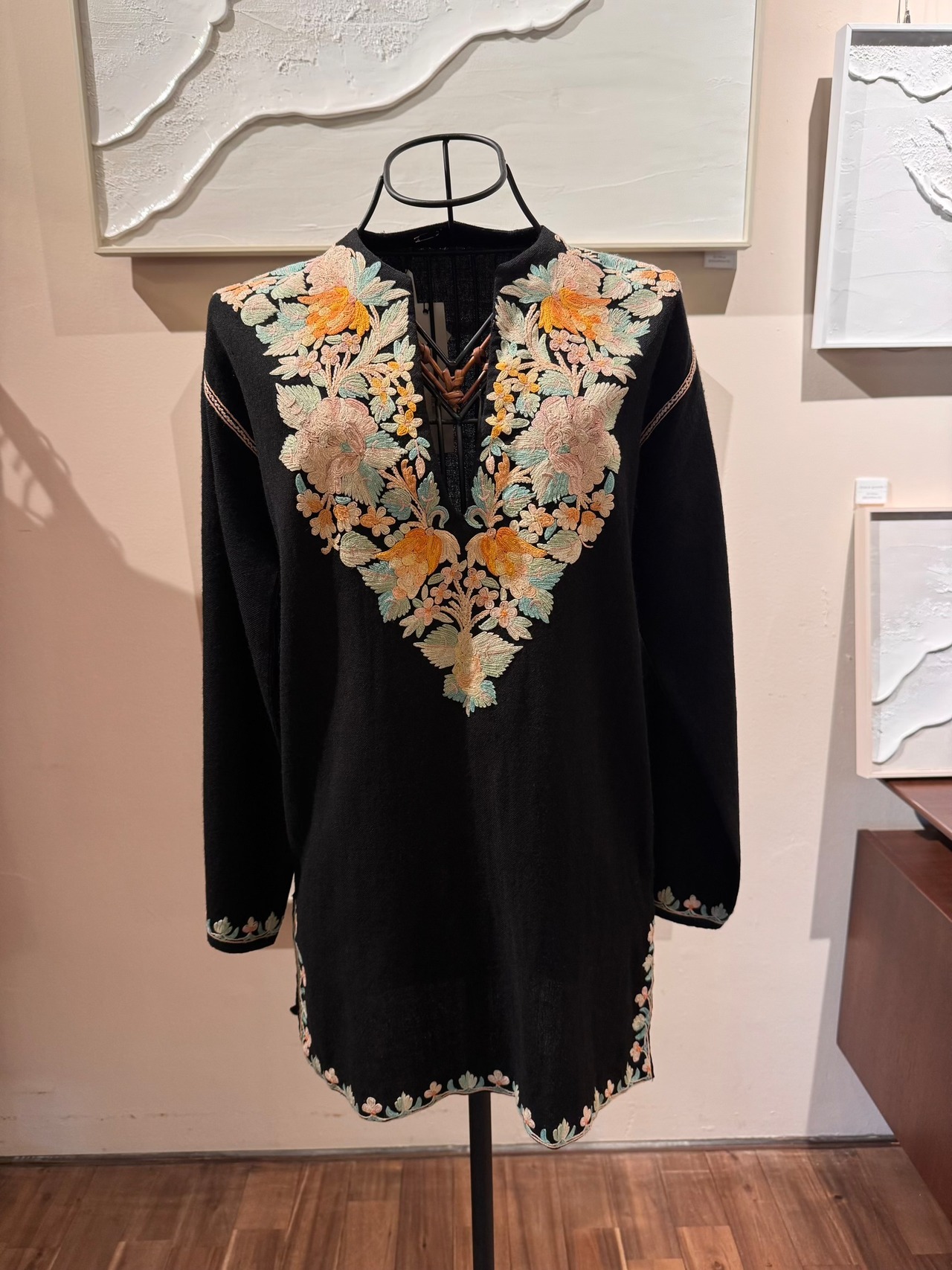 1970's ヴィンテージカシミール手刺繍チュニック