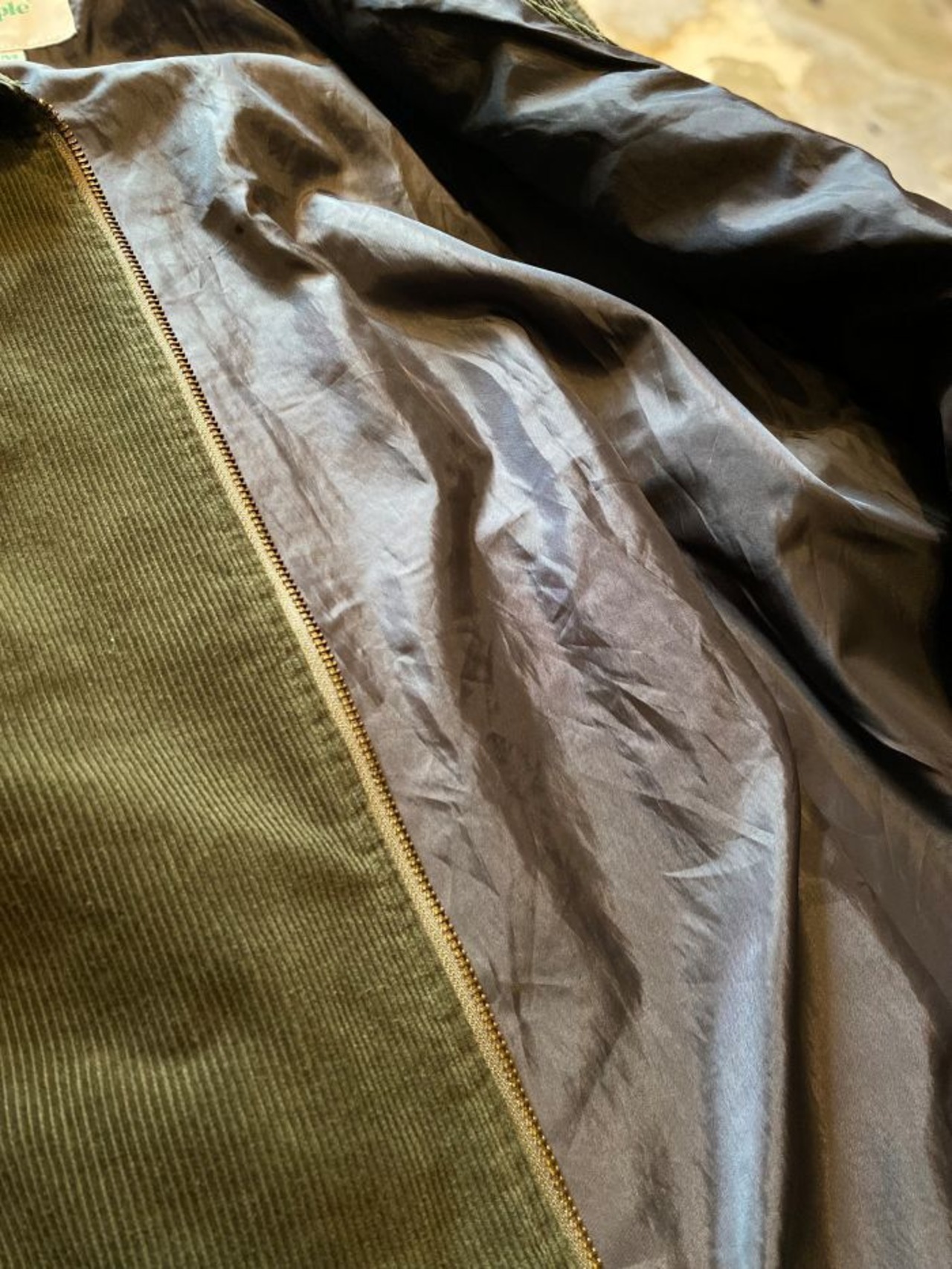 Power to the people / Corduroy zip up blouson-Tiger- / OLIVE / コーデュロイ/ジャケット/スウィングトップ - 8