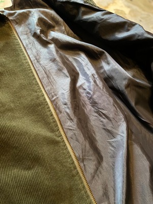Power to the people / Corduroy zip up blouson-Tiger- / OLIVE / コーデュロイ/ジャケット/スウィングトップ